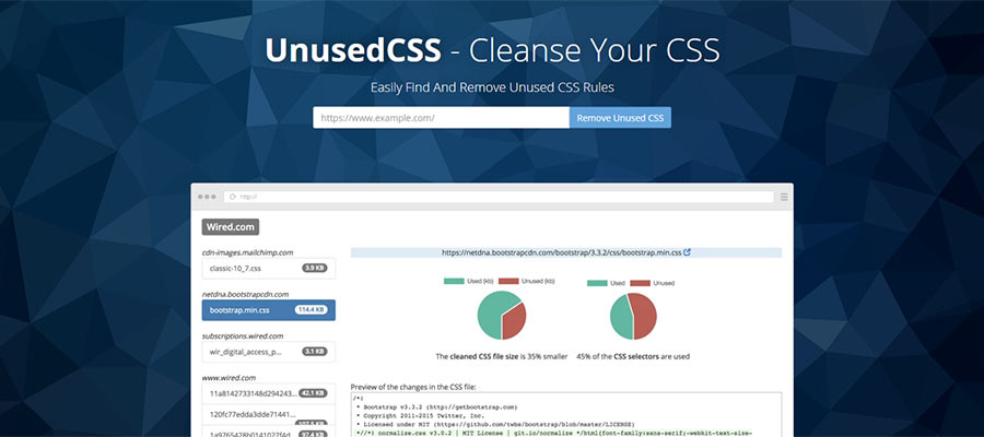 Unused CSS主页